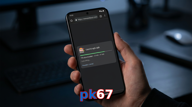 Main screen of Pk67 apk page for PK players